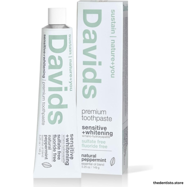 Davids Fluoride Free Nano Hydroxyapatite Toothpaste for Remineralizing Enamel